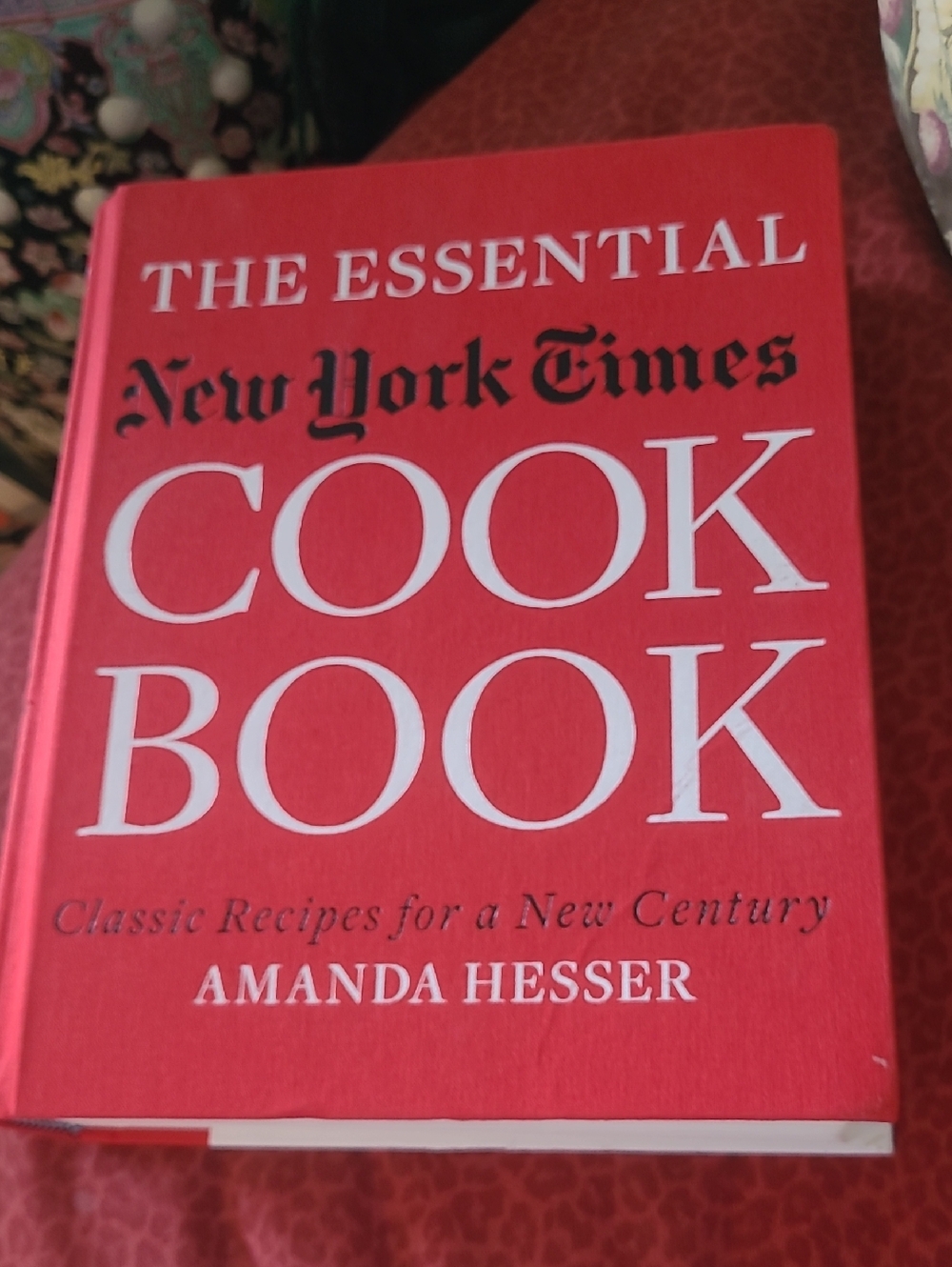The Essential Cook Book - Red Hardcover by Amanda Hesser